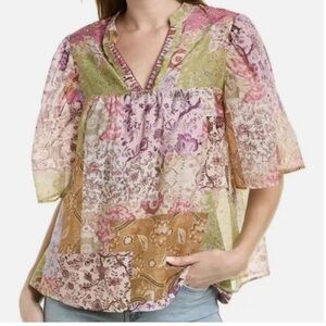 Johnny Was Bertha top Multicolor XL